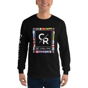 CR Online Internacional - Camiseta manga larga slim