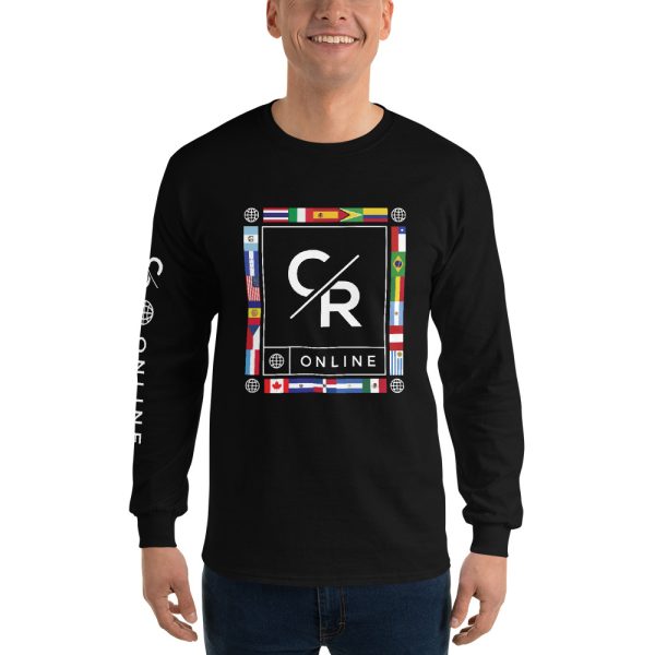 CR Online Internacional - Camiseta manga larga slim
