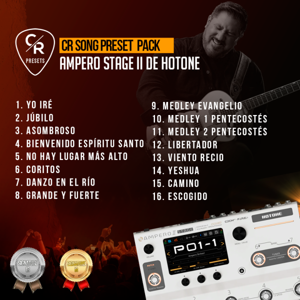 ULTIMATE CR SONGS PRESET PACK - HOTONE AMPERO STAGE 2
